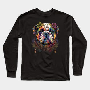 Hippie Bulldog Long Sleeve T-Shirt